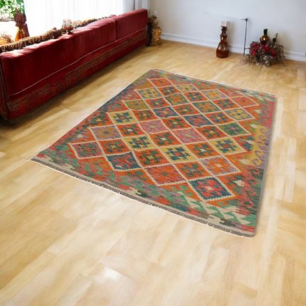 Ručne tkaný kilim Chobi 150x208 afganský vlnený Kilim