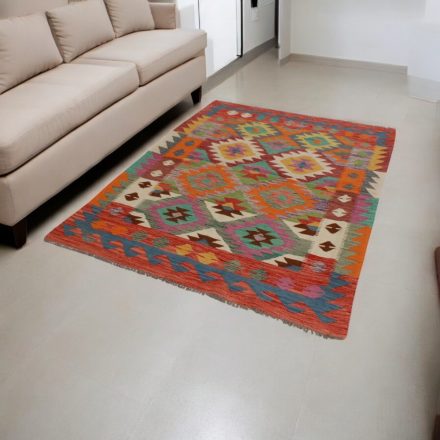 Maimana Kilim koberec 145x202 afganský ručne tkaný kilim