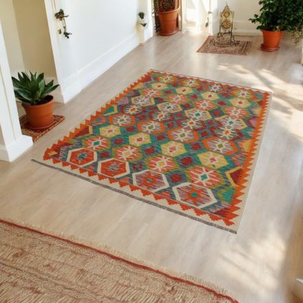 Kilim koberec Chobi 156x204 afganský ručne tkaný kelim