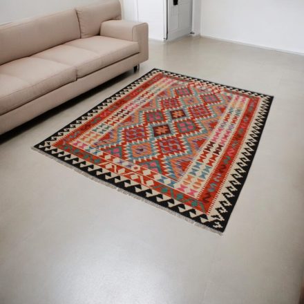 Ručne tkaný kilim Chobi 157x208 afganský vlnený Kilim