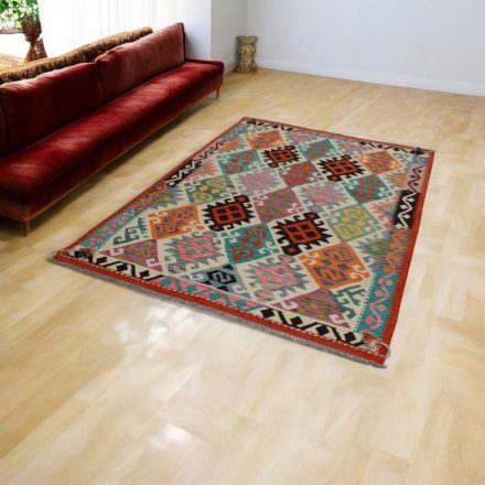 Afganský Kilim koberec Chobi 152x221 etnický ručne tkaný kilim