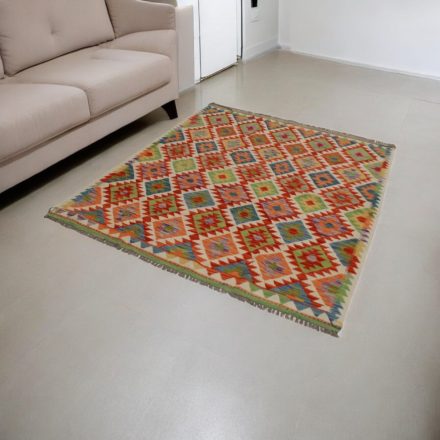 Ručne tkaný kilim Chobi 160x194 afganský vlnený Kilim