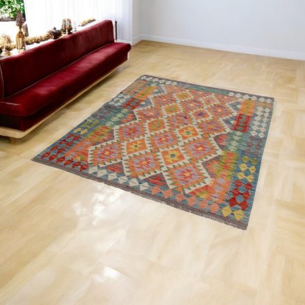 Kilim koberec Chobi 153x194 afganský ručne tkaný kelim