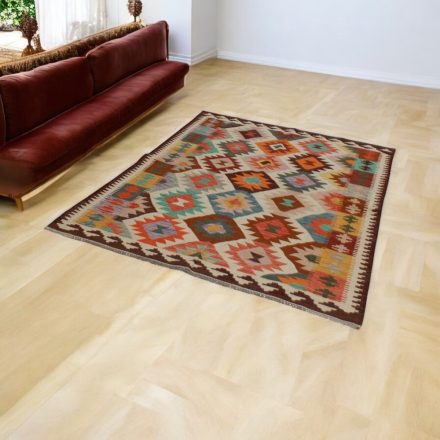 Chobi kilim koberec 148x196 ručne tkaný vlnený kelim