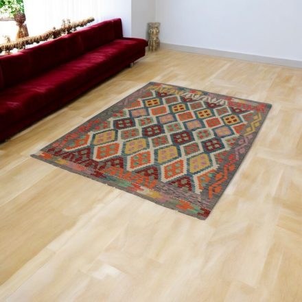 Maimana Kilim koberec 154x207 afganský ručne tkaný kilim