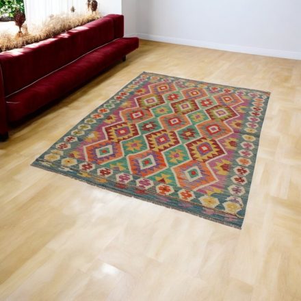 Afganský Kilim koberec Chobi 151x200 etnický ručne tkaný kilim