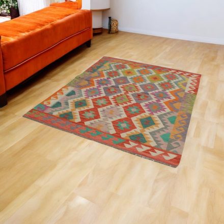 Afganský Kilim 152x192 ručne tkaný koberec Kilim