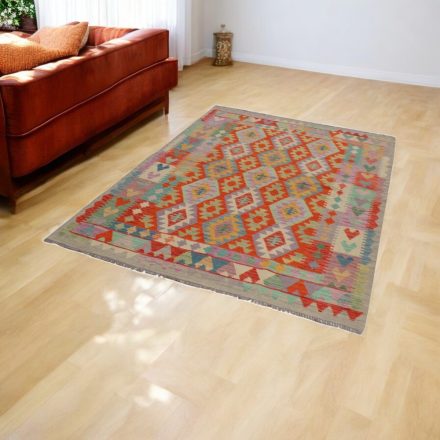 Maimana Kilim koberec 154x209 afganský ručne tkaný kilim