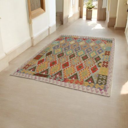 Chobi kilim koberec 180x243 ručne tkaný vlnený kelim