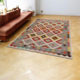 Ručne tkaný kilim Chobi 167x244 afganský vlnený Kilim