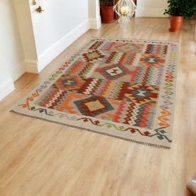 Chobi kilim koberec 170x241 ručne tkaný vlnený kelim