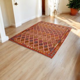 Kilim koberec Chobi 160x218 afganský ručne tkaný kelim