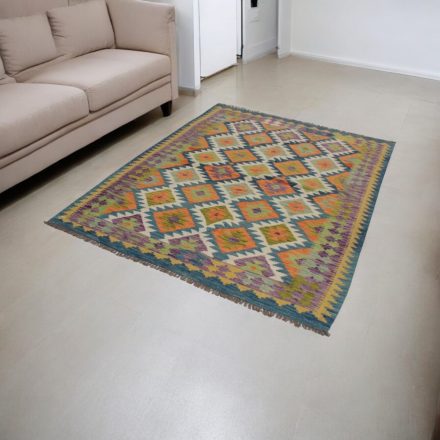 Kilim koberec Chobi 156x202 afganský ručne tkaný kelim