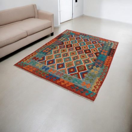 Maimana Kilim koberec 151x202 afganský ručne tkaný kilim