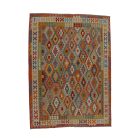 Ručne tkaný kilim Chobi 215x293 afganský vlnený Kilim