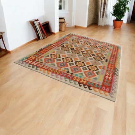 Afganský Kilim koberec Chobi 205x295 etnický ručne tkaný kilim