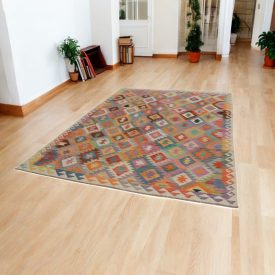 Afganský Kilim 201x304 ručne tkaný koberec Kilim