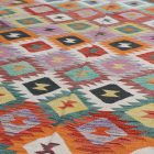 Vlnený kilim koberec Chobi 198x296 ručne tkaný afganský kilim