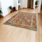 Vlnený kilim koberec Chobi 206x289 ručne tkaný afganský kilim