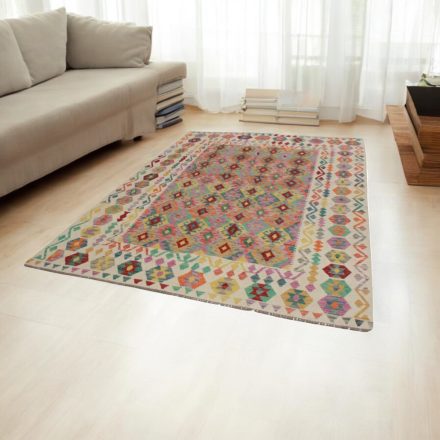 Ručne tkaný kilim Chobi 202x291 afganský vlnený Kilim