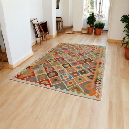 Chobi kilim koberec 196x302 ručne tkaný vlnený kelim