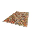 Chobi kilim koberec 196x302 ručne tkaný vlnený kelim