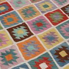 Chobi kilim koberec 196x302 ručne tkaný vlnený kelim