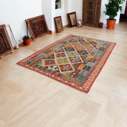 Chobi kilim koberec 176x252 ručne tkaný vlnený kelim