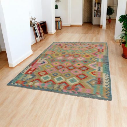 Vlnený kilim koberec Chobi 203x298 ručne tkaný afganský kilim