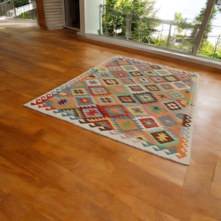 Maimana Kilim koberec 196x304 afganský ručne tkaný kilim