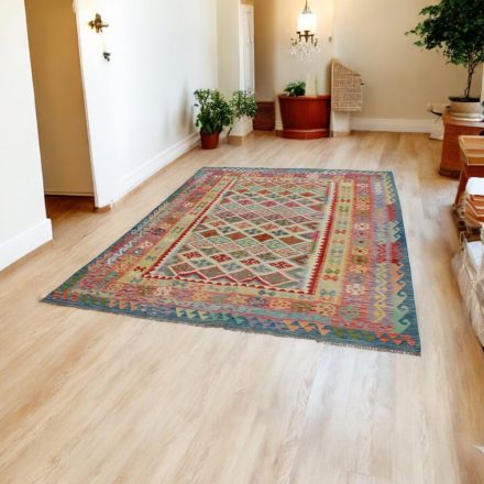 Maimana Kilim koberec 216x305 afganský ručne tkaný kilim