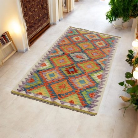 Ručne tkaný behúň koberec Kilim 84x197 Maimana Kilim koberec