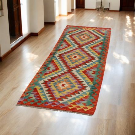 Ručne tkaný behúň koberec Kilim Chobi 66x205 afganský vlnený Kilim
