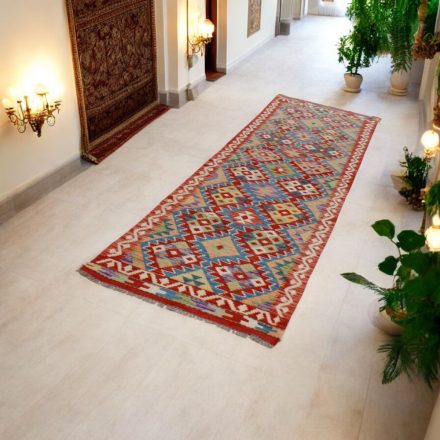 Vlnený behúň Kilim Chobi Chobi 82x284 ručne tkaný afganský kilim
