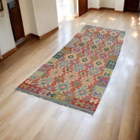 Behúň Kilim Chobi 91x293 afganský ručne tkaný kelim