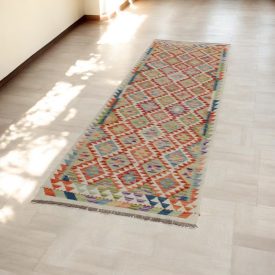 Behúň Kilim Chobi 89x293 ručne tkaný vlnený kelim
