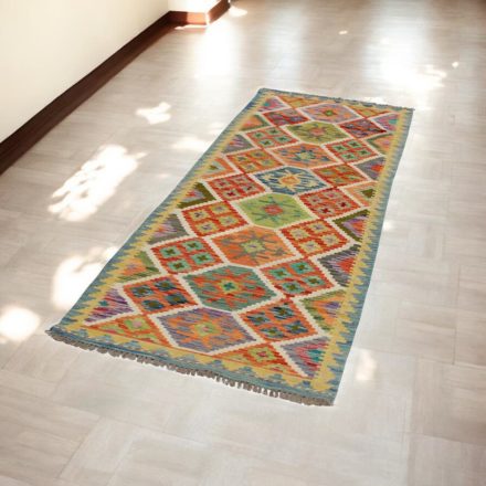 Vlnený behúň Kilim Chobi Chobi 86x240 ručne tkaný afganský kilim