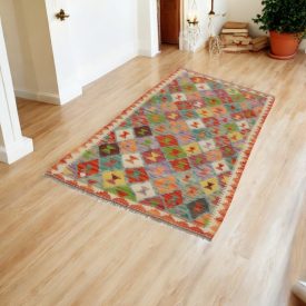 Behúň Kilim Chobi 86x193 afganský ručne tkaný kelim
