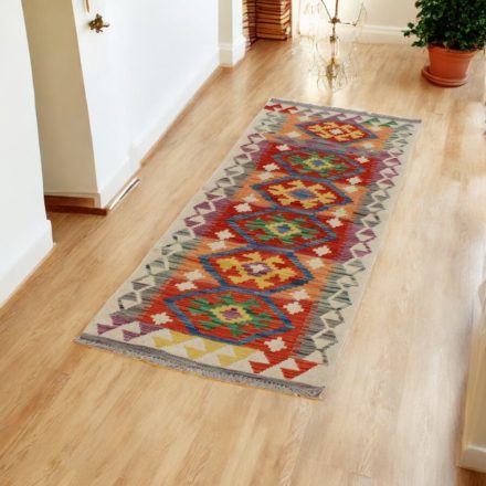 Behúň Kilim koberec Maimana 65x193 afganský ručne tkaný kilim