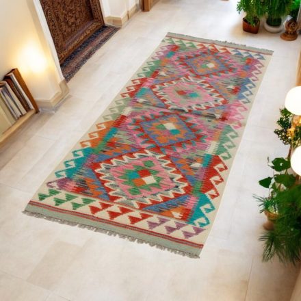 Ručne tkaný behúň koberec Kilim 65x200 Maimana Kilim koberec