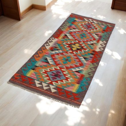 Vlnený behúň Kilim Chobi Chobi 65x192 ručne tkaný afganský kilim