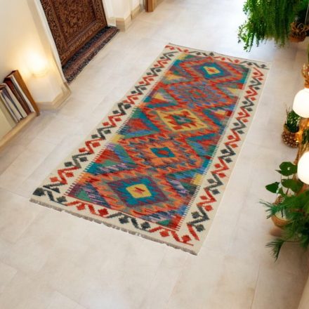 Ručne tkaný behúň koberec Kilim Chobi 68x188 afganský vlnený Kilim