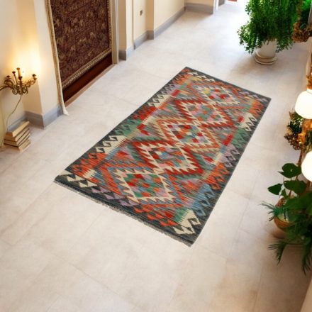 Vlnený behúň Kilim Chobi Chobi 67x198 ručne tkaný afganský kilim