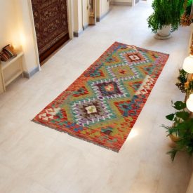 Behúň Kilim Chobi 65x191 afganský ručne tkaný kelim
