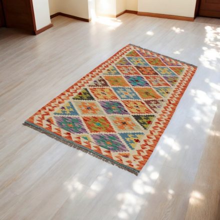 Behúň Kilim Chobi 82x197 ručne tkaný vlnený kelim