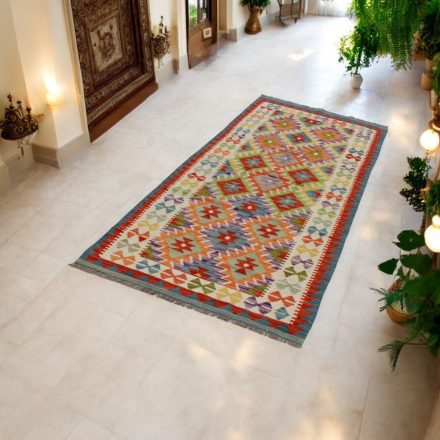 Ručne tkaný behúň koberec Kilim Chobi 89x237 afganský vlnený Kilim