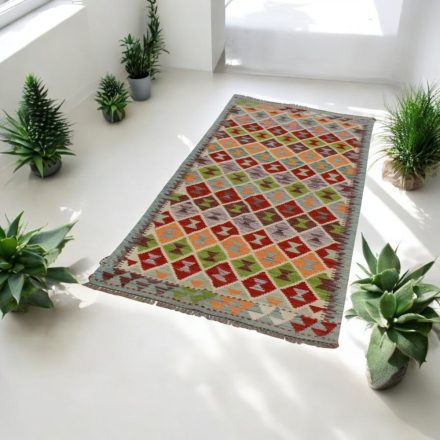 Afganský behúň Kilim Chobi  86x200 etnický ručne tkaný kilim