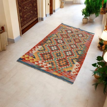 Ručne tkaný behúň koberec Kilim Chobi 85x197 afganský vlnený Kilim