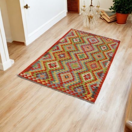 Vlnený behúň Kilim Chobi Chobi 94x190 ručne tkaný afganský kilim