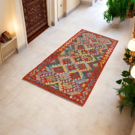 Behúň Kilim koberec Maimana 79x201 afganský ručne tkaný kilim